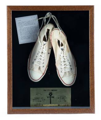 Shadowbox with Hunter S. Thompson's Converse sneakers