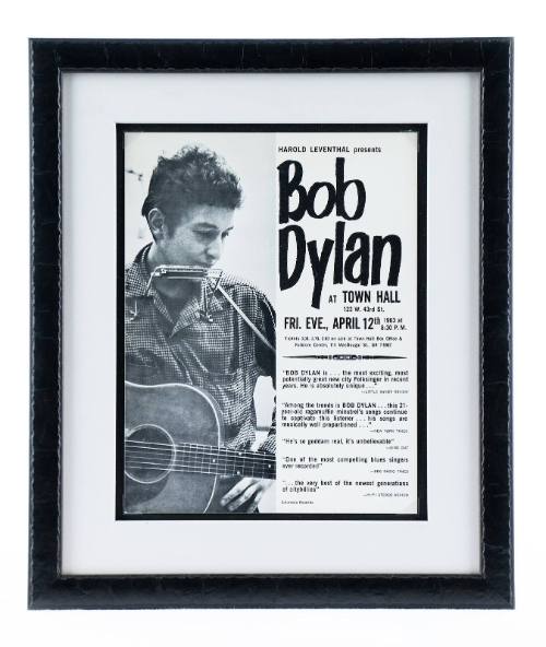 "Bob Dylan at Town Hall" Handbill