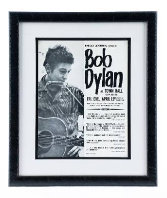 "Bob Dylan at Town Hall" Handbill