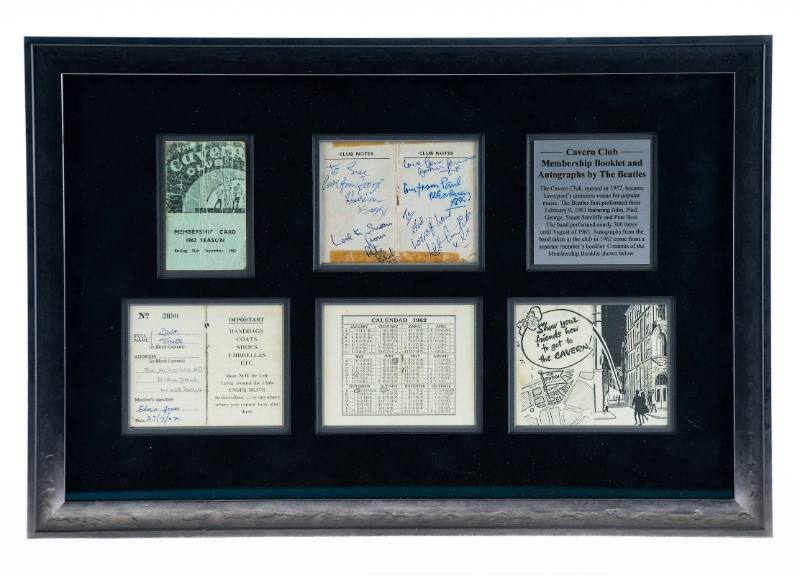 The Beatles autographs on Cavern Club note pages