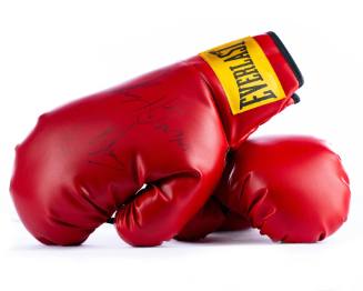 Boxing Gloves signed by Tommy Hearns