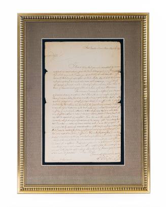 George Washington Letter Written by Alexander Hamilton