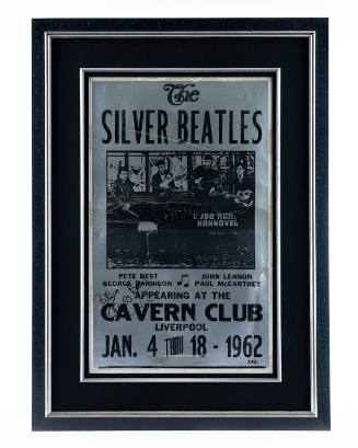 The Silver Beatles reproduction poster signed by Pete Best