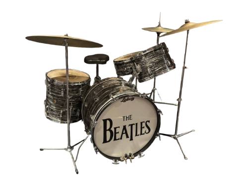 Ringo Starr's 1963 Ludwig Oyster Black Pearl Downbeat Drum Set