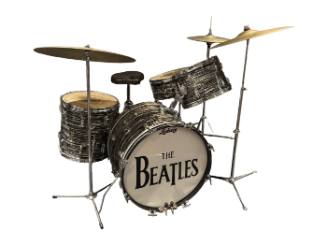 Ringo Starr's 1963 Ludwig Oyster Black Pearl Downbeat Drum Set