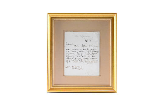 Handwritten Stay of Execution from Abraham Lincoln