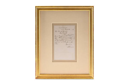 Handwritten letter from Abraham Lincoln to U.S. Postmaster General