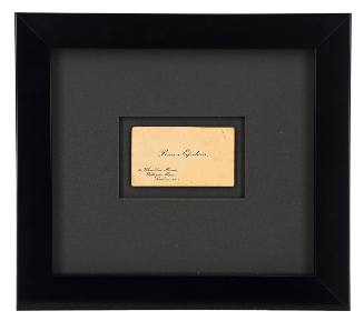 Brian Epstein's Business Card