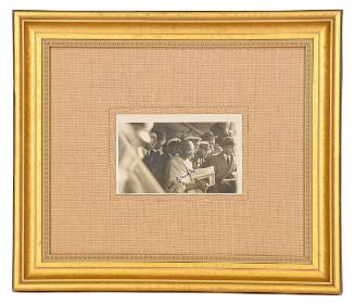 Photograph of Mohandas K. Gandhi, signed