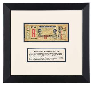 Ticket, Joe Louis vs Max Schmeling, June 22, 1938