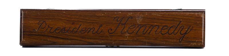 Wooden Cigar Box Belonging to President John F. Kennedy