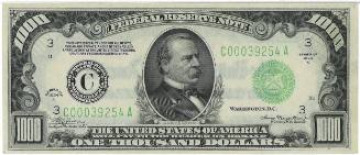 $1,000 Federal Reserve Note, Philadelphia