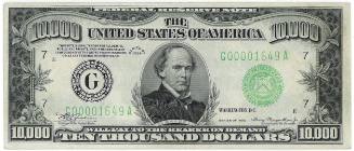 $10,000 Federal Reserve Note, Chicago