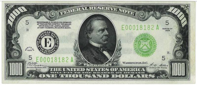 $1,000 Federal Reserve Note, Richmond