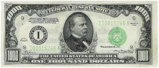 $1,000 Federal Reserve Note, Minneapolis