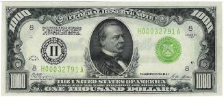 $1,000 Federal Reserve Note, St. Louis