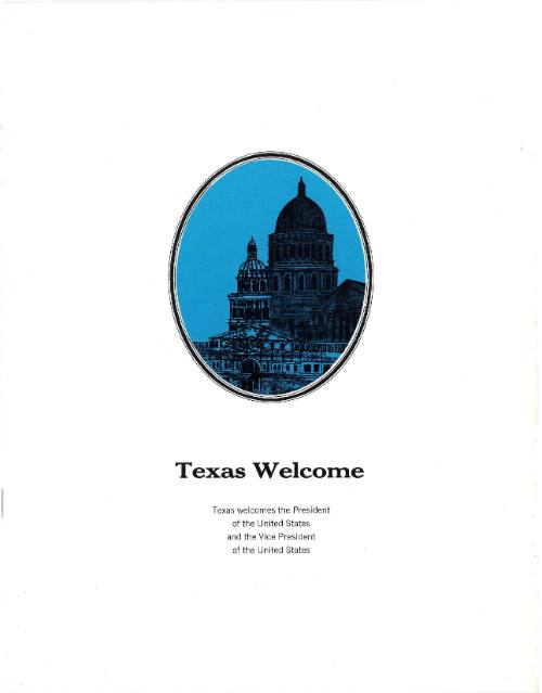 John F. Kennedy Texas Welcome Dinner Program