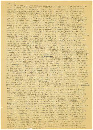 Jack Kerouac letter, regarding "On the Road"