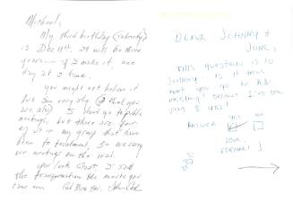 Johnny Cash Correspondence Regarding Sobriety